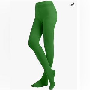 Kelly Green Opaque Tights